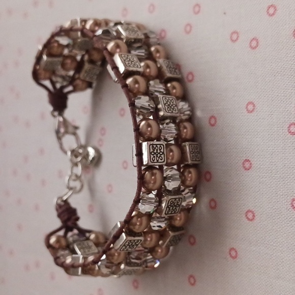 Brighton Tri Strand Beaded Bracelet - Picture 2 of 8